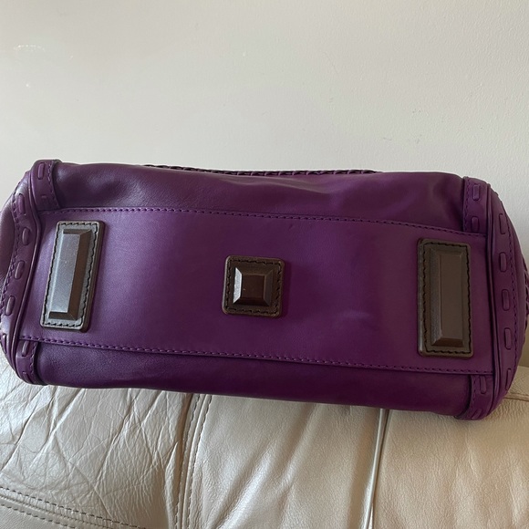 Violet purple leather gucci handmade top handle bag $3600 retail authentic - Picture 8 of 17